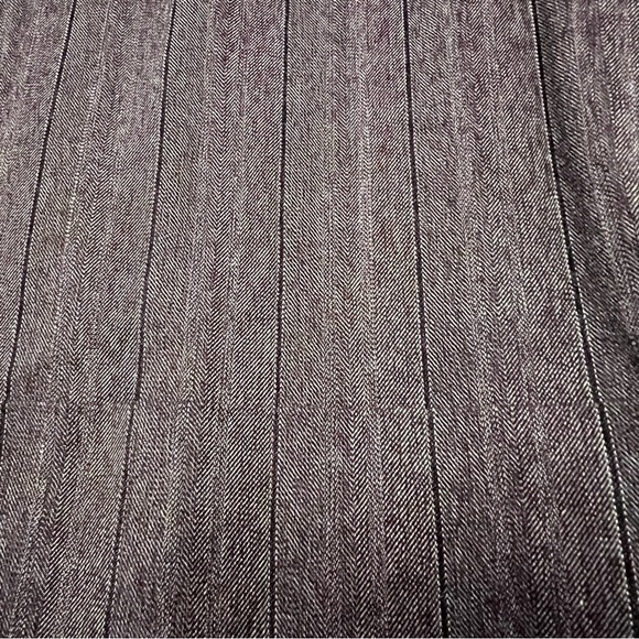 Worthington Works Stretch Women’s Wide Leg Pants Size 8 Purple Striped W Pockets - Picture 2 of 8